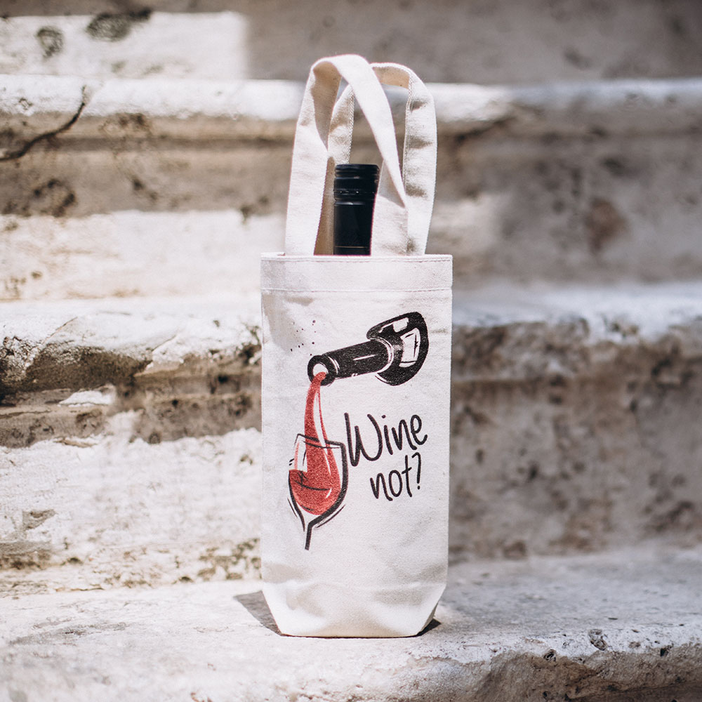 Cute and funny bag for your favourite bottle of wine
