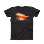 Black T- shirt Sunset