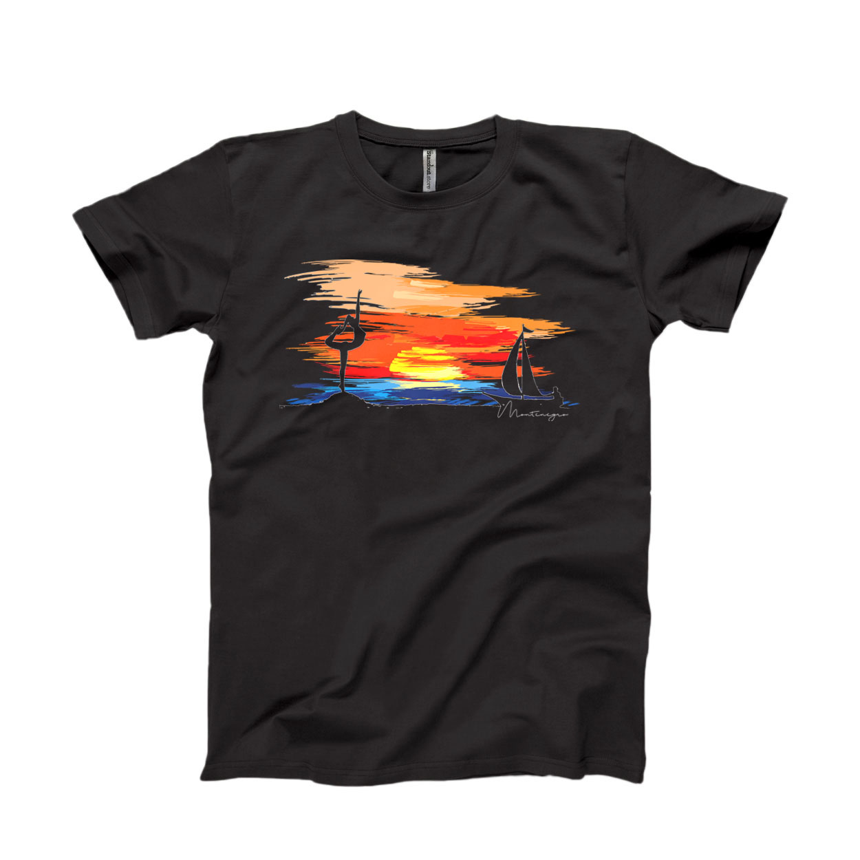 Black T- shirt Sunset