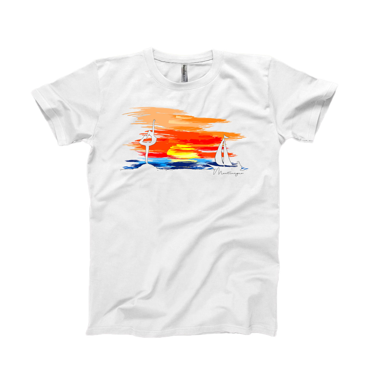 White T-shirt Sunset